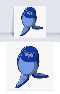 海豚可爱形象图