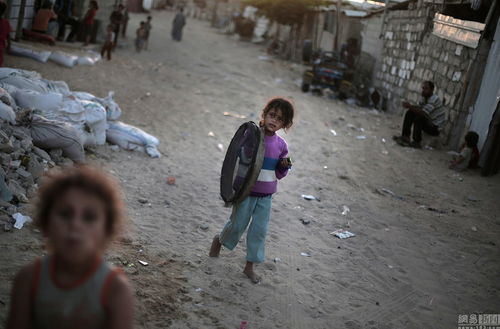 加沙地区贫困儿童