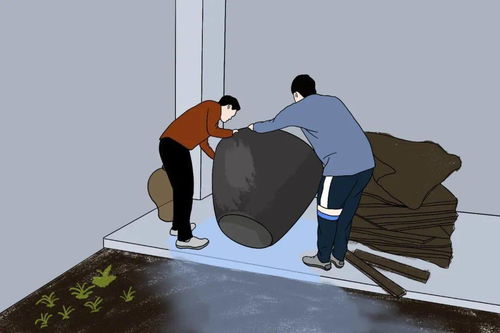 人们在清理积水以防蚊虫滋生