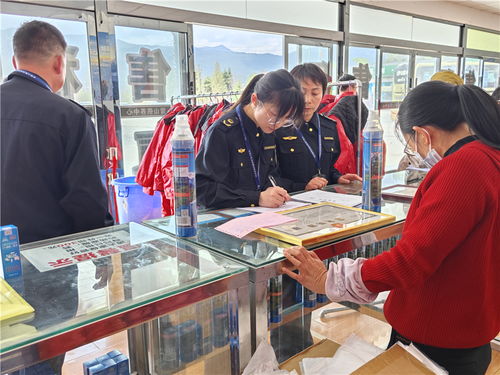 监管部门巡查的画面