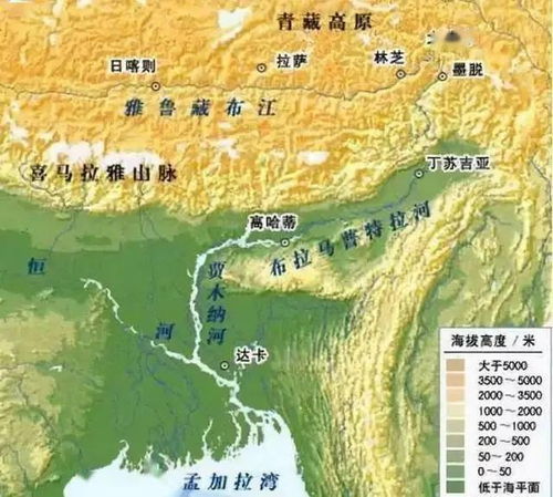 雅鲁藏布江水电工程规划图