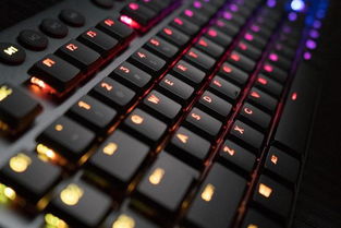 游戏键盘的炫酷灯光