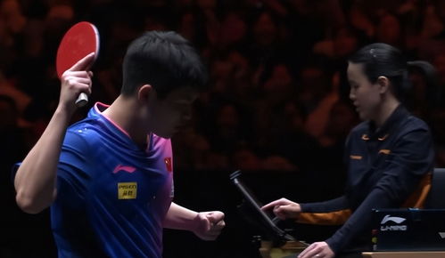 林诗栋获胜庆祝画面