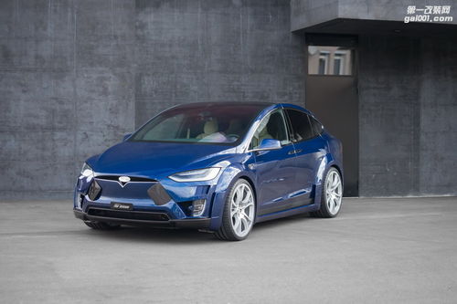 特斯拉Model X车身侧面