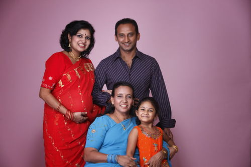 印度传统服饰人物画像