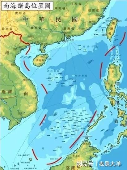 各国在南海周边势力分布图