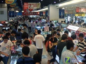 激烈竞争的商场场景