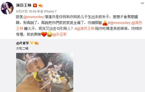 王琳怒怼网友截图