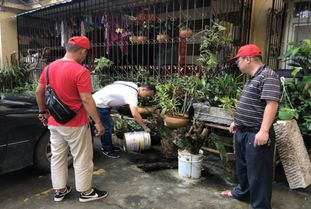 工作人员清理垃圾