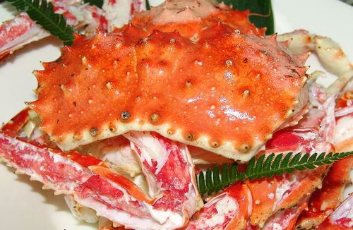 帝王蟹在运输箱里