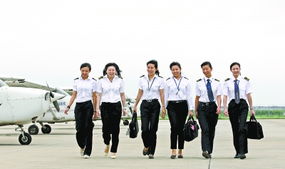 女飞行学员合影