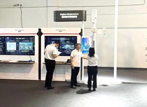 这是数字人提供导览服务的场景图