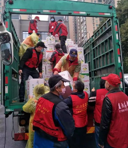 志愿者搬运物资