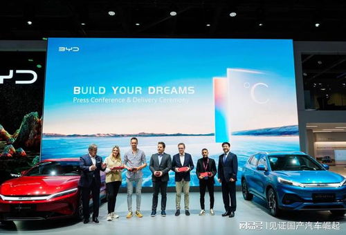 比亚迪海外展销会现场