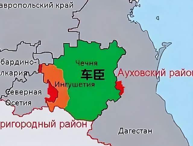 车臣地图