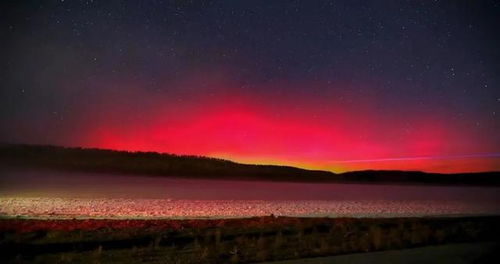 壮丽的极光景象