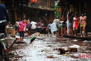 洪水过后街道景象