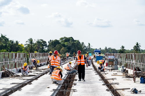 一带一路建设现场