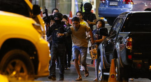 泰国曼谷枪击事件现场