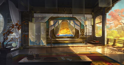 国风场景还原餐厅内部