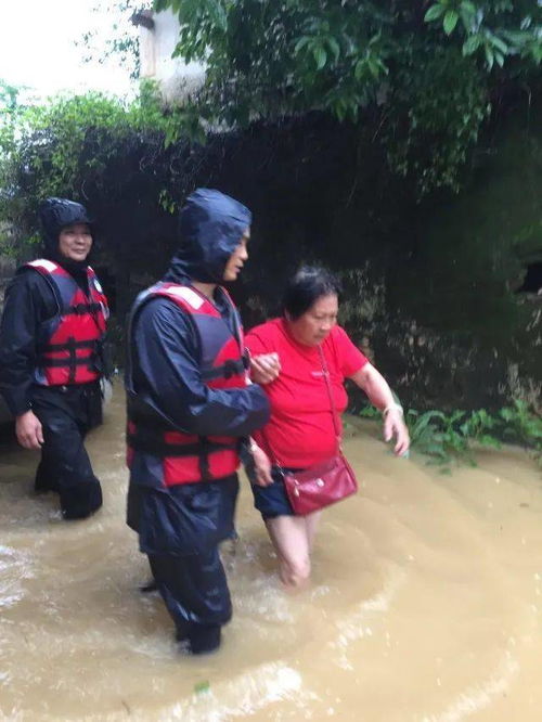 村民被转移到安全地带后的场景