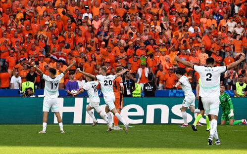 球员庆祝进球场景