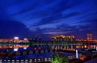 岳阳美丽的夜景图片