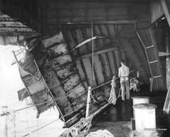 台风造成的破坏场景