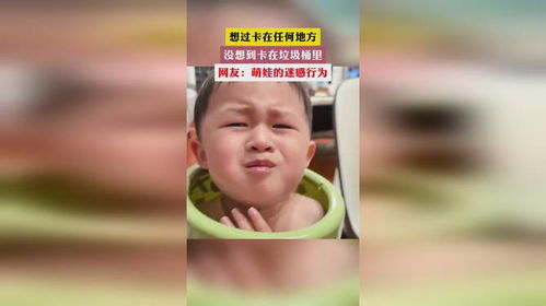 小猫被困垃圾桶