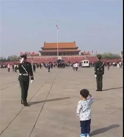 人们向军人敬礼的画面