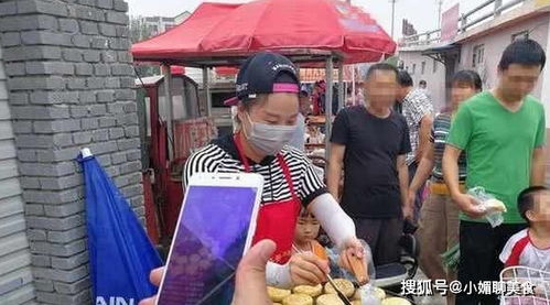 小女孩摆摊场景