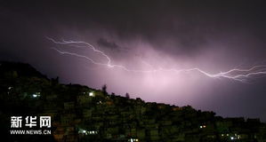 闪电照亮大地
