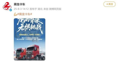 乘龙卡车回应海报