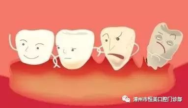 一颗牙齿周围有炎症的图案