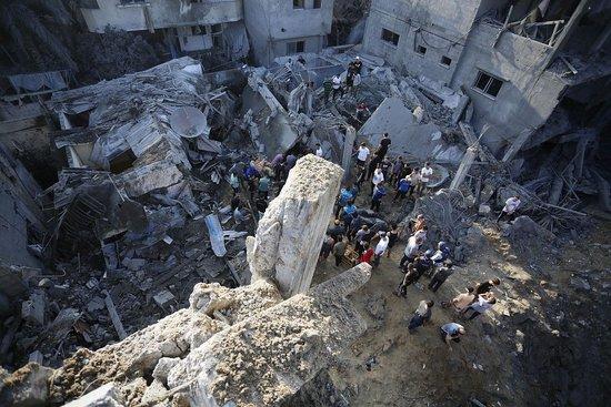 加沙地带受损建筑