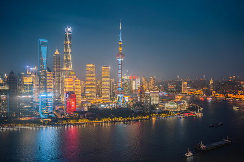上海城市风貌夜景