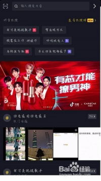 抖音界面示意图