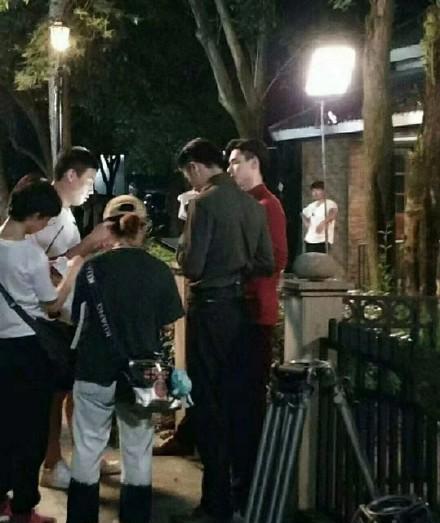 胡一天拍摄现场图