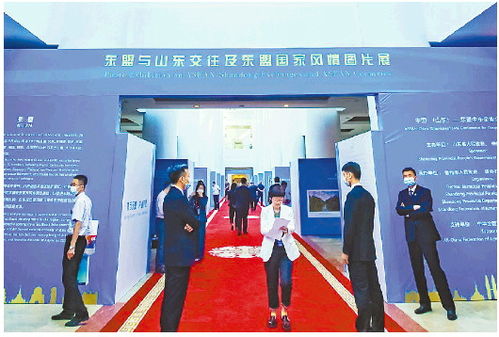 东盟国家旗帜汇聚