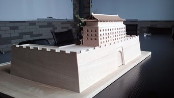 一个复杂的手工建筑模型