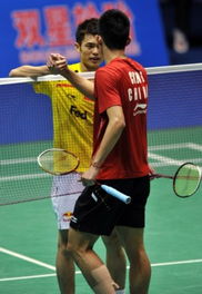 赛后两人握手致意的画面