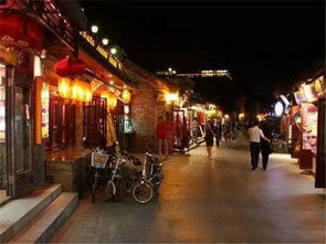 夜晚繁华的夜市街景