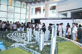 一群人在看房现场