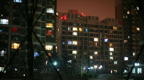小区夜景