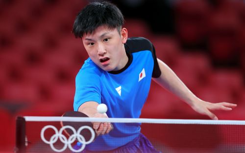 张本智和精彩回球瞬间