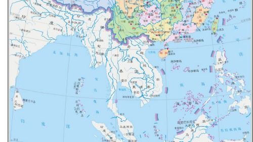 地图上标示争议区域