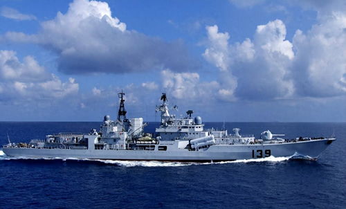 中国海军军舰巡逻
