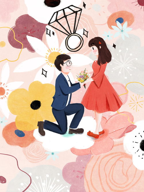 婚姻关系思考插画