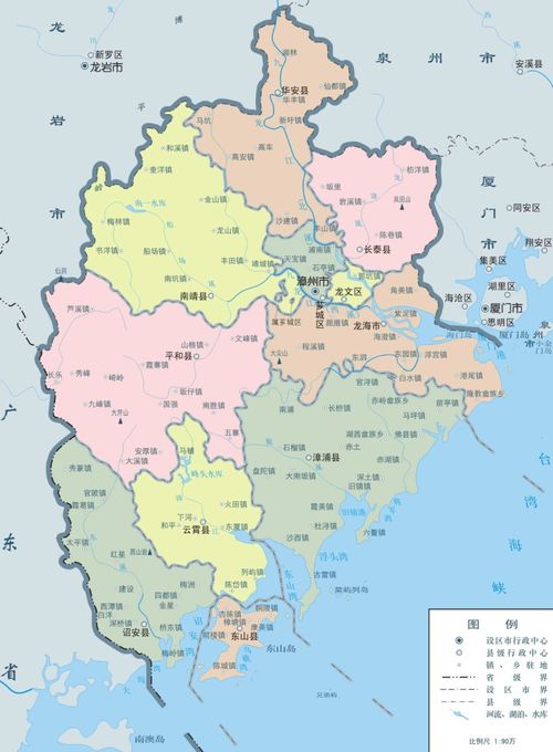 福建漳州地图
