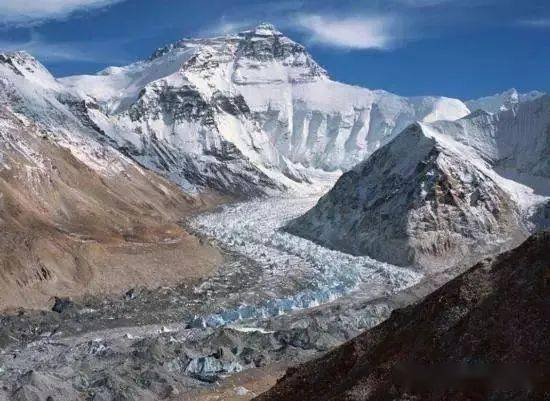 冰川消融后的景象